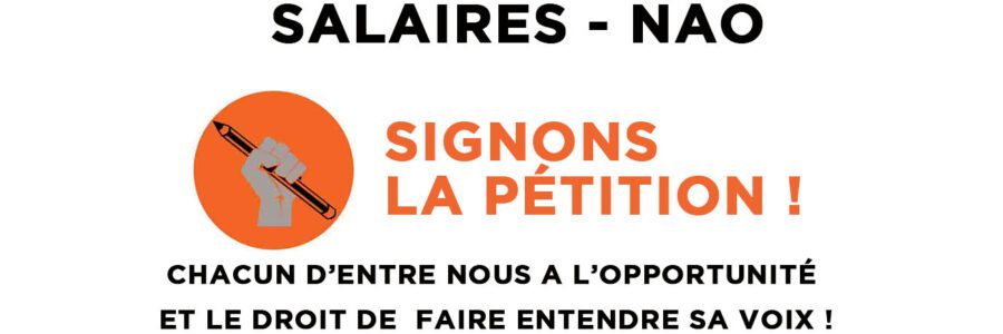 Salaires #NAO – Pétition