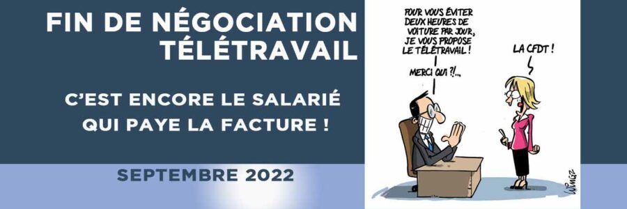 Fin de négociation télétravail – Sept. 2022