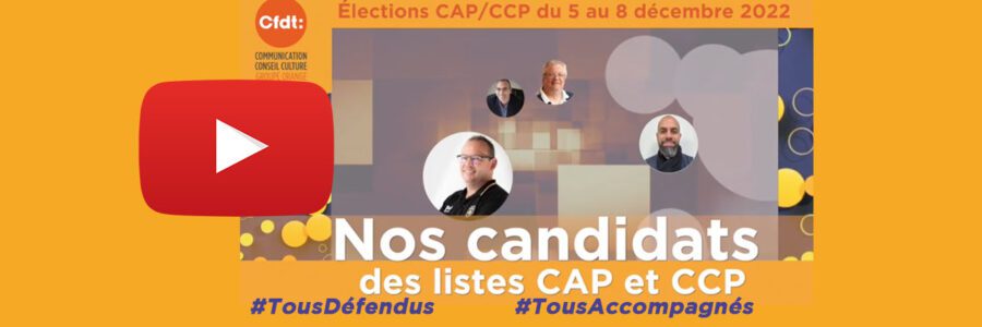 Elections CAP/CCP : Votre Voix Notre Action