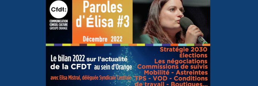 Paroles #3 d’Elisa Mistral – Décembre 2022