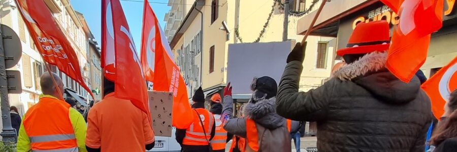 Retraites : Aux manifs, nous y étions ! Et au CSE de janvier, nous interpellions la Direction sur ses intentions.