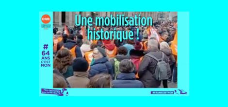 Manifestation contre la réforme des retraites