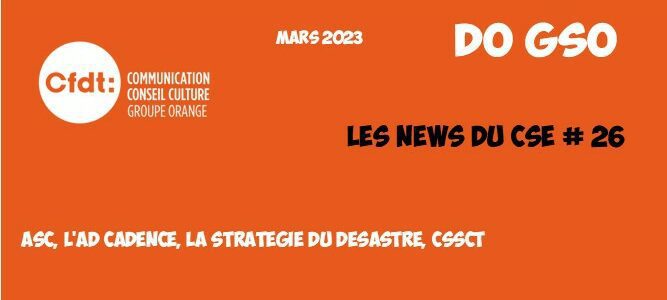 Les News du CSE # 26