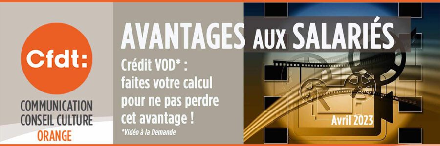 Avantages aux Salariés – Crédits VOD