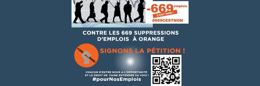 Non aux suppressions d’emplois chez Orange