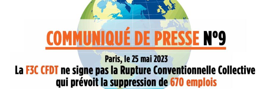 Communiqué de presse  N°9 – 25 mai 2023