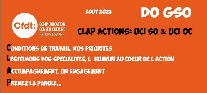CLA’P Actions :UCI SO & UCI OC