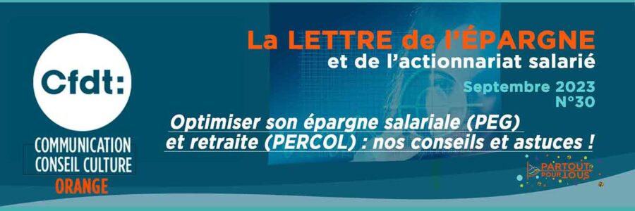 Optimiser son épargne salariale (PEG) et retraite (PERCOL)