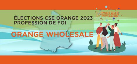 Profession de foi CSE 2023 orange Wholesale