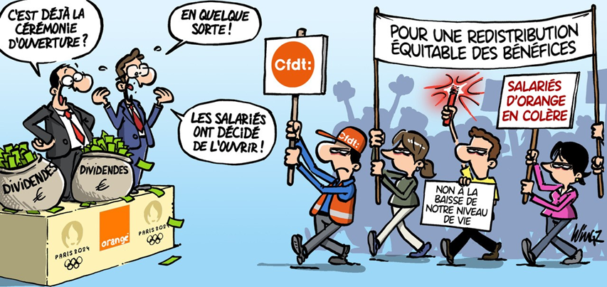 Grève à orange pour les salaires