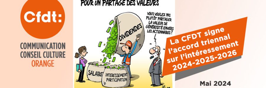 La CFDT signe l’accord triennal 2024 – 2025 – 2026