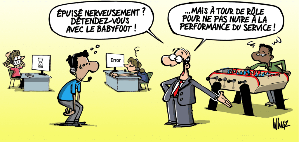 Dessin Wingz : ENQUÊTE « STRESS ET CONDITIONS DE TRAVAIL » #11