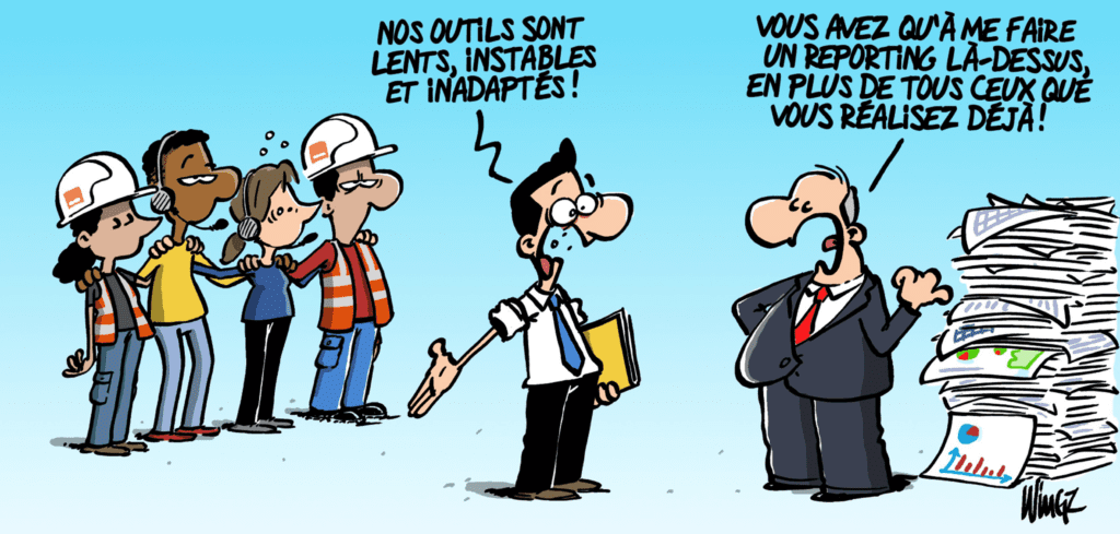 Dessin Wingz : ENQUÊTE « STRESS ET CONDITIONS DE TRAVAIL » #12