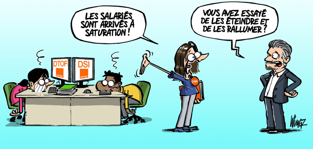 Dessin Wingz : ENQUÊTE « STRESS ET CONDITIONS DE TRAVAIL » #13