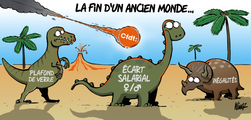 Dessin Wingz : NÉGOCIATION POUR L’ÉGALITÉ PROFESSIONNELLE #8