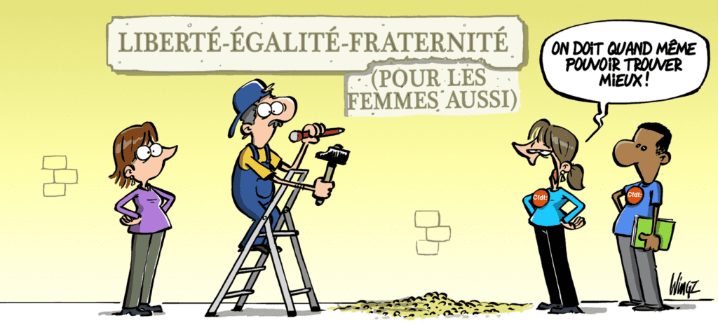 Dessin wingz CFDT Orange - ACCORD POUR L’ÉGALITÉ PROFESSIONNELLE #10